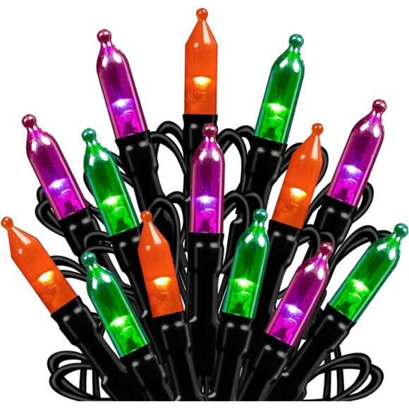 200 LED Halloween Mini String Lights, 65 FT Connectable - Picture 1 of 7